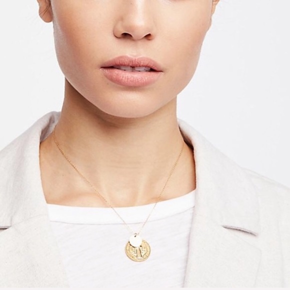 Prayer Coin Pendant Necklace - Picture 7 of 8